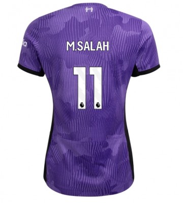 Lacne Ženy Futbalové dres Liverpool Mohamed Salah #11 2023-24 Krátky Rukáv - Tretina